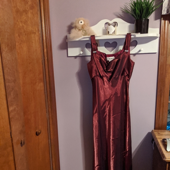 Cachet Vintage Shimmery Red Formal Dress - Picture 2 of 6